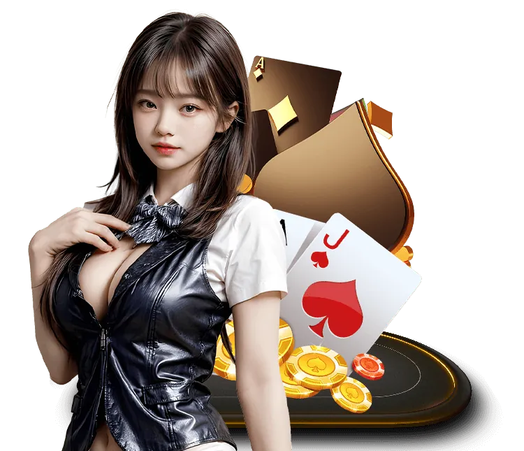 Bàn chơi casino trực tuyến với dealer xinh đẹp và các trò Baccarat, Roulette
